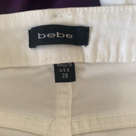 *Brand new* Bebe skinny white jeans - Picture 4 of 4